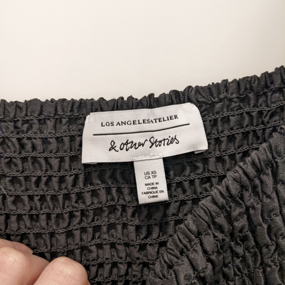 & Other Stories Cropped Blouse - Picture 3 of 4